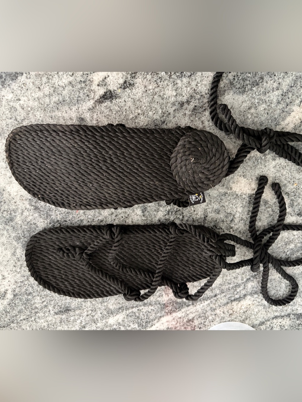 Free People Black Rope Slide Sandals - Picture 2 of 2